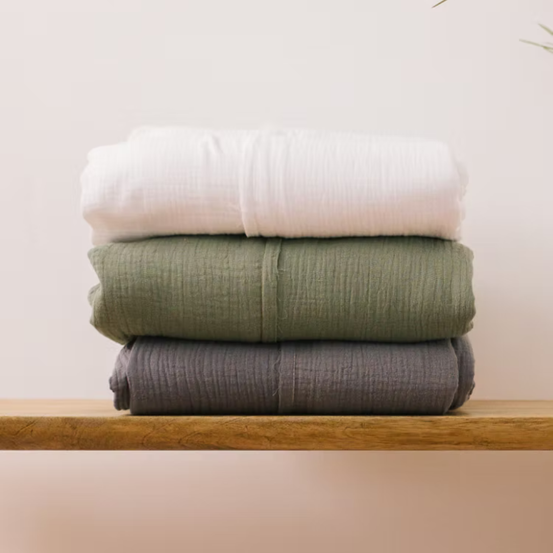 כיסוי מיטה רך טטרה רב עונתית העשוי 100% כותנה אורגנית