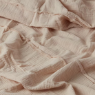 כיסוי מיטה רך טטרה רב עונתית העשוי 100% כותנה אורגנית בצבע אפרסק